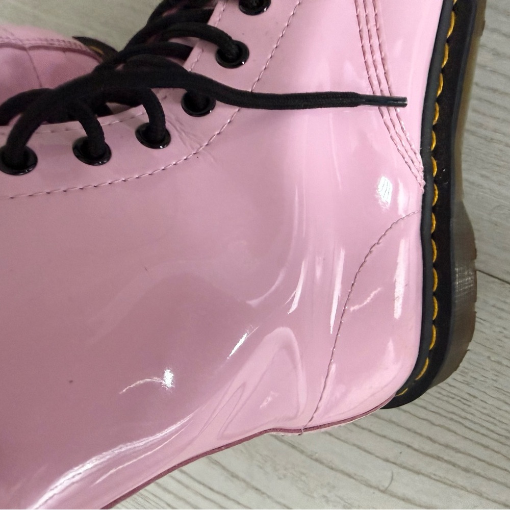Dr. Martens Pink Combat Boots - Picture 10 of 13